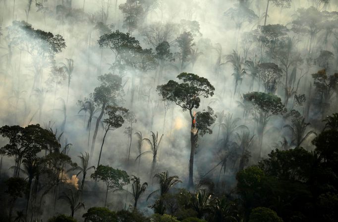 Požáry v brazilské části Amazonie