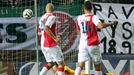 SL, Bohemians-Slavia: Karel Hrubeš, Maretin Berkovec (29) a Marek Kodr (14)