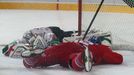 Hokej, KHL, Lev Praha - Kazaň: Jiří Novotný (12) - Konstantin Barulin