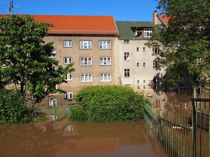 Velká voda ve Střekově