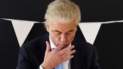 Geert Wilders slaví volební vítězství.