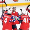 Norové slaví gól v zápase MS 2024 Česko - Norsko