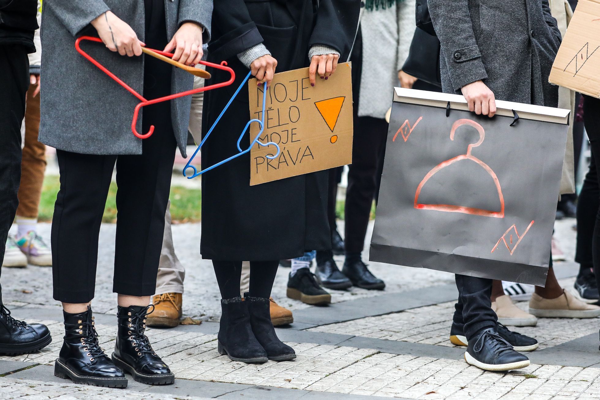 Pochod za právo na bezpečný přístup k potratům, demonstrace, interrupce