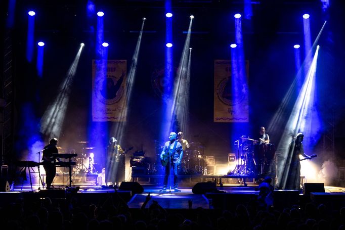 David Koller s kapelou na hudebním festivalu Trutnoff.