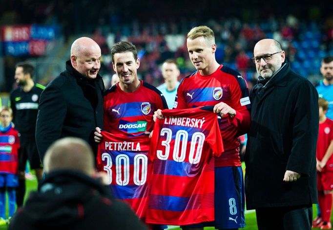 Viktoria Plzeň vs. Brno, fotbalová liga (Paclík, Petržela, Limberský, Šádek)