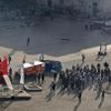 Turecko - Istanbul - Taksimské náměstí - policie - zásah