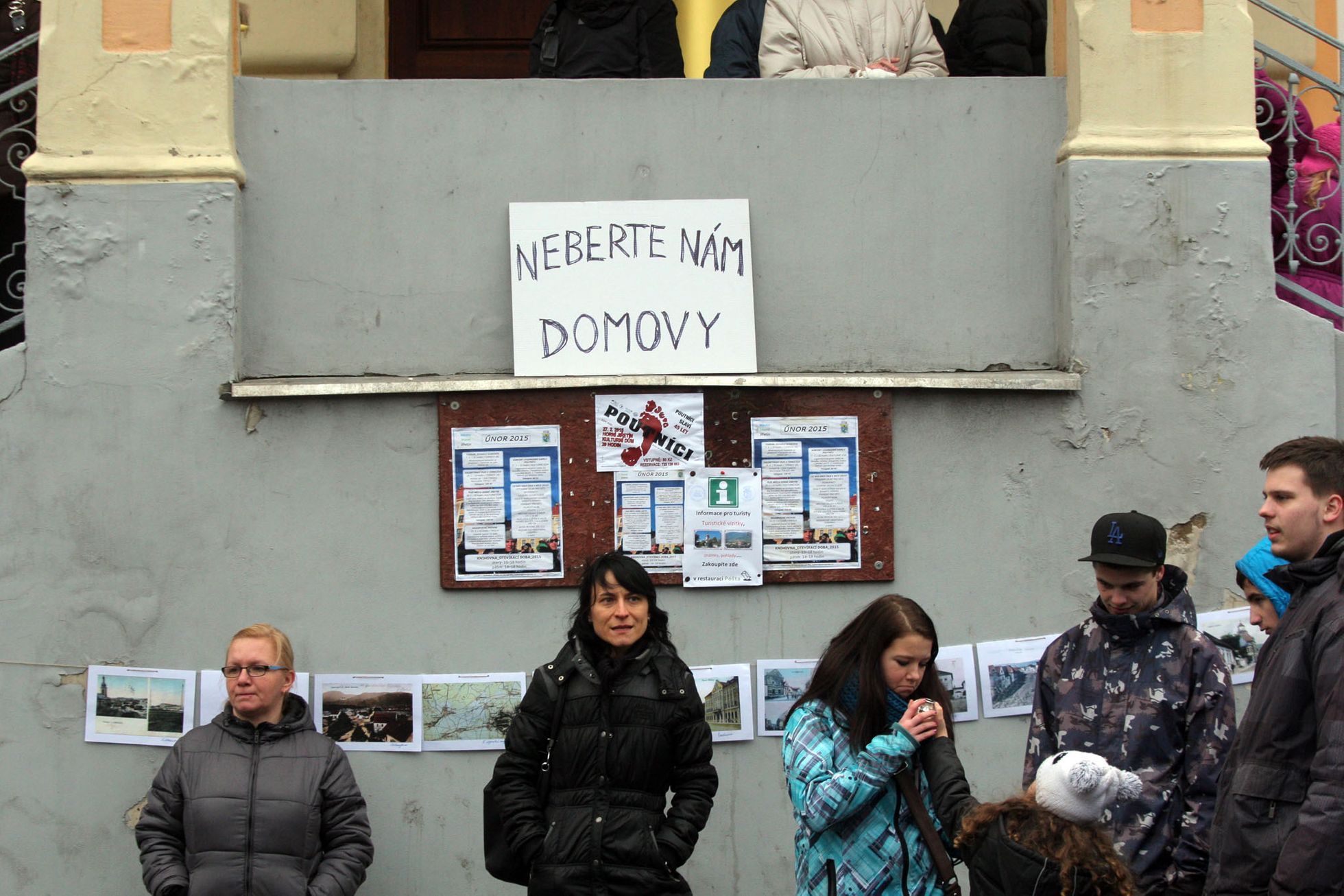 Demonstrace občanů Horního Jiřetína