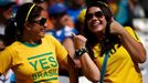 Fans wait before the 2014 World Cup Group H soccer match between Belgium and Algeria at the Mineirao stadium in Belo Horizonte June 17, 2014. REUTERS/Michael Dalder (BRAZ