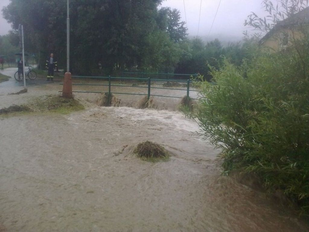 Záplavy - Zlínský kraj - Bystřice pod Hostýnem