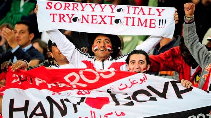 Fanoušci Egypta již před zápasem tušili, jak se budou Italové po devadesáti minutách hry cítit.