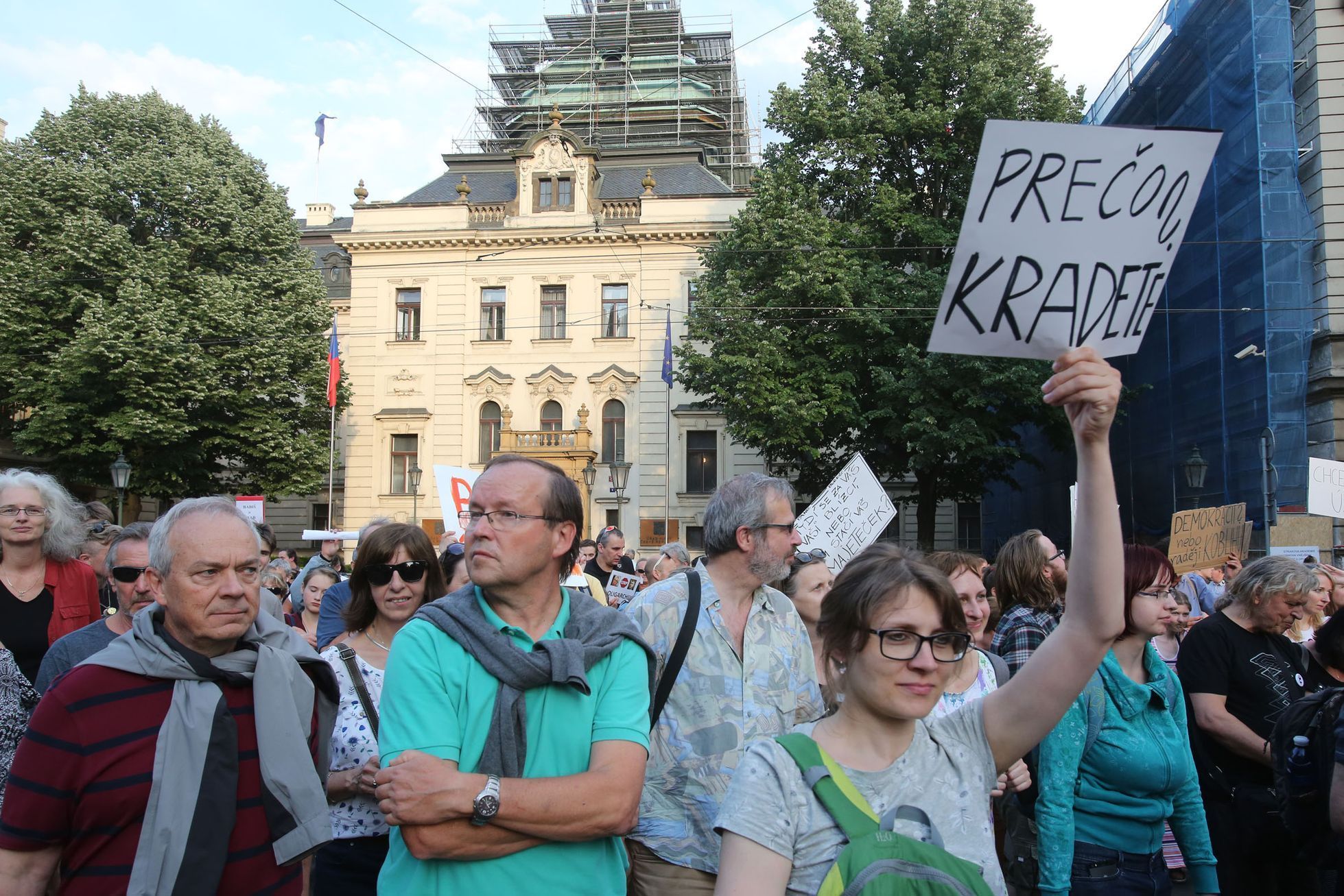 Tichý protest proti Babišovi