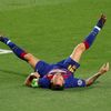 Lionel Messi v odvetném osmifinále Ligy mistrů Barcelona - Neapol