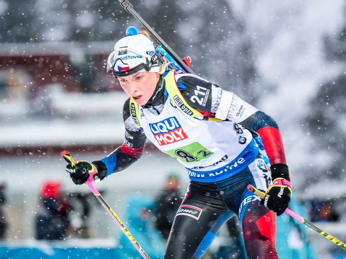 biatlon, MS 2019 v Östersundu, smíšená štafeta, Markéta Davidová