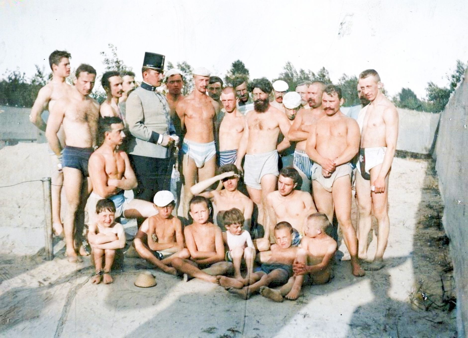 Tenkrát v létě, léto. Retro. Historie. Kolorované fotografie, Zahraničí, Fortepan