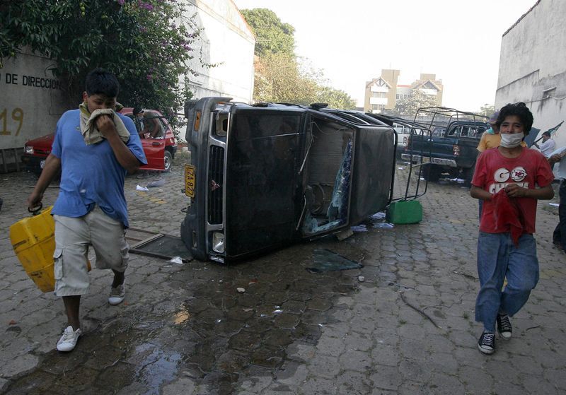 Protesty v Bolívii