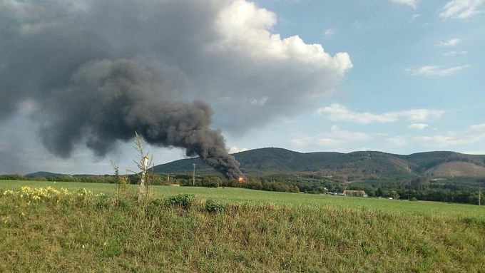 Požár v Loukově