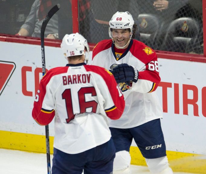 Jaromír Jágr a Aleksander Barkov - Florida Panthers