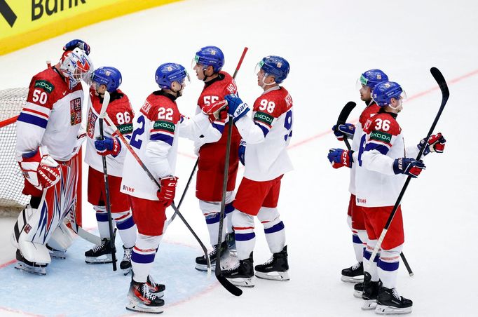 Češi slaví vítězství v zápase MS 2025 Česko - Norsko