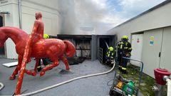 Kampa Museum požár hasiči
