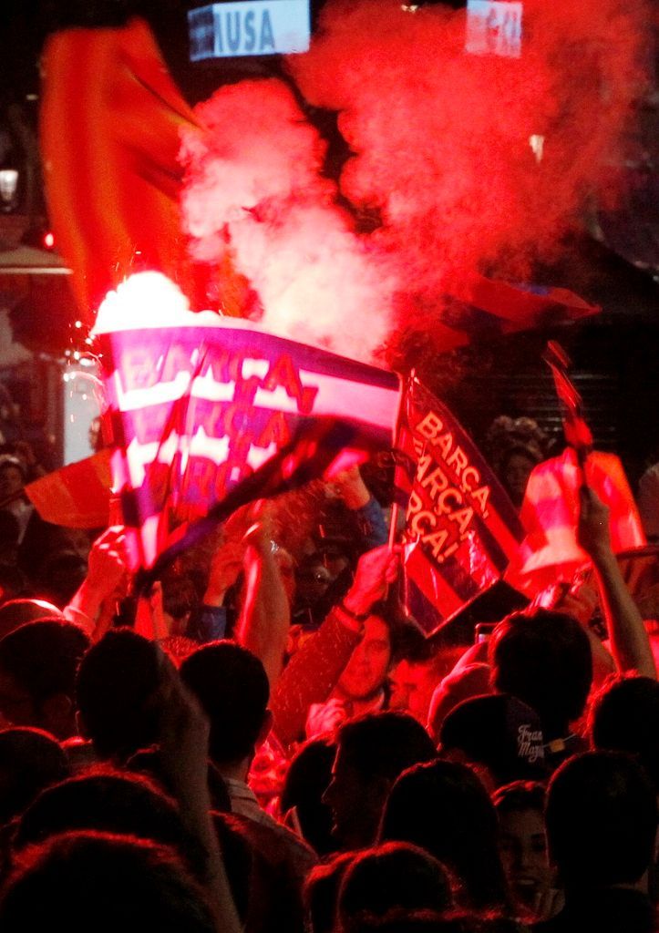 FC Barcelona - titul - fanoušci, oslavy