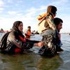 Francie, Velká Británie, migrace, čluny, Lamanšký kanál,