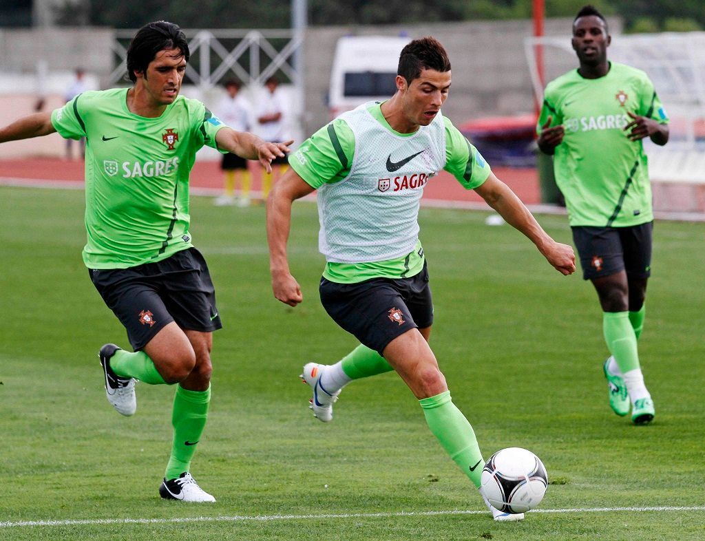 Portugalská fotbalová reprezentace, trénink na Euro 2012 (Cristiano Ronaldo)