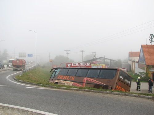 Nehoda autobusu na Blansku