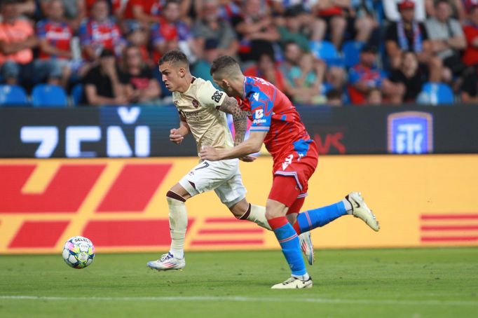 Robin Hranáč v zápase 4. předkola EL Plzeň - Heart of Midlothian