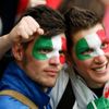 Italští fanoušci před utkáním Chorvatska s Itálií ve skupině C na Euru 2012