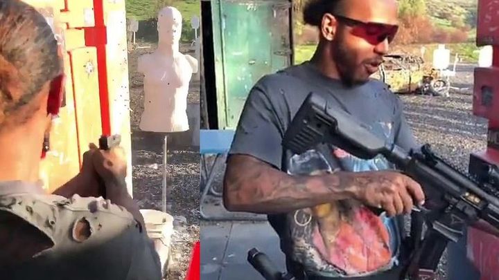 Ozbrojený a neomylný. Hamilton si s pistolí a puškou řekl o roli v akčním filmu