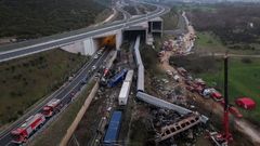 Řecko železniční neštěstí nehoda