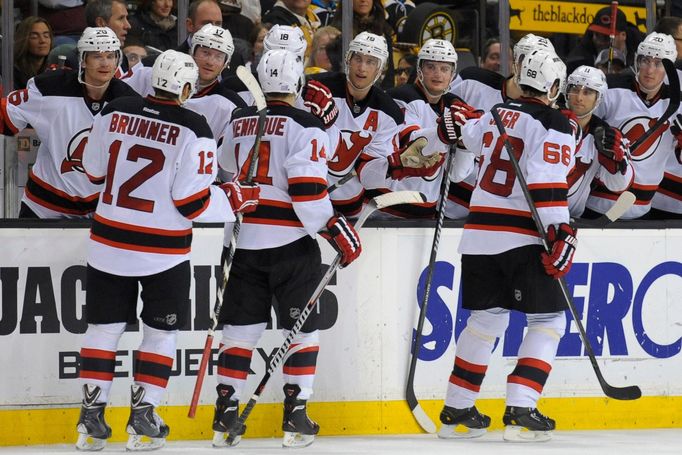 NHL: New Jersey Devils at Boston Bruins (Jágr, Brunner, Henrique)