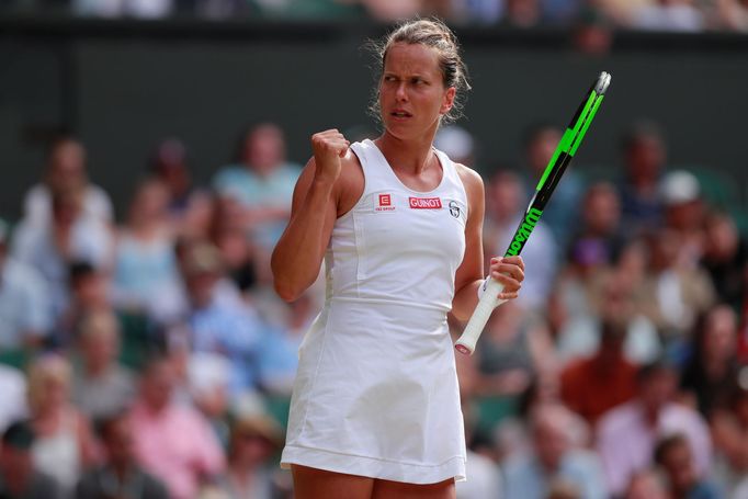 Barbora Strýcová ve čtvrtfinále Wimbledonu 2019