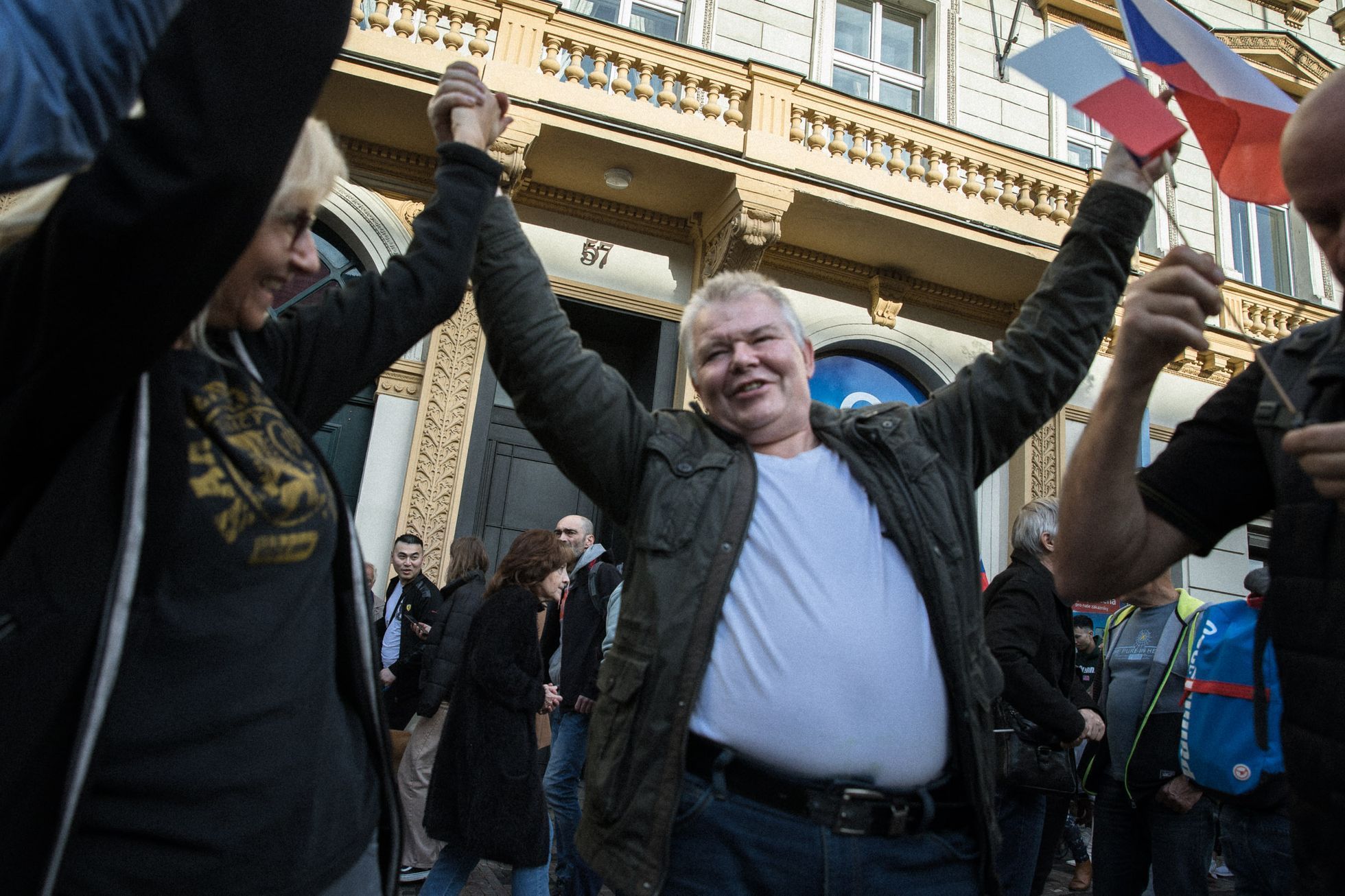 Protivládní demonstrace za demisi vlády 28. října 2022, Václavské náměstí