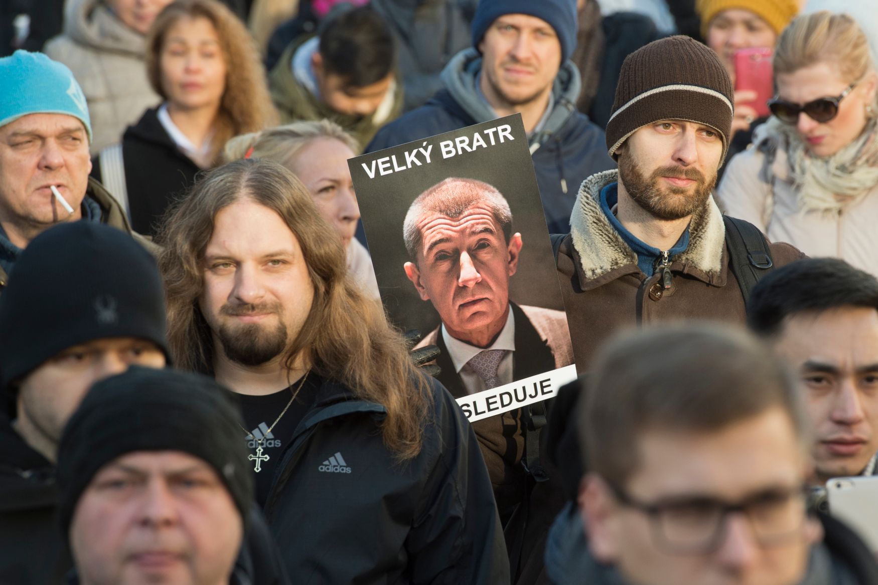 Asociace podnikatelů a manažerů uspořádala 3. prosince v centru Prahy demonstraci proti zavedení elektronické evidence tržeb (EET).