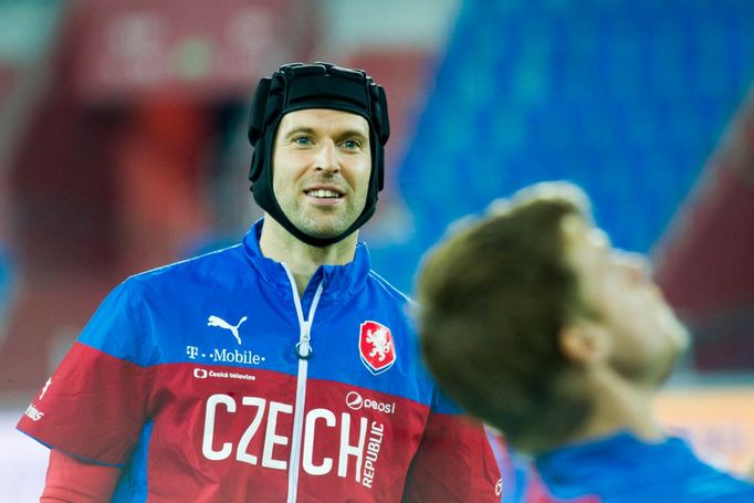 Trénink repre v Ostravě 2015: Petr Čech