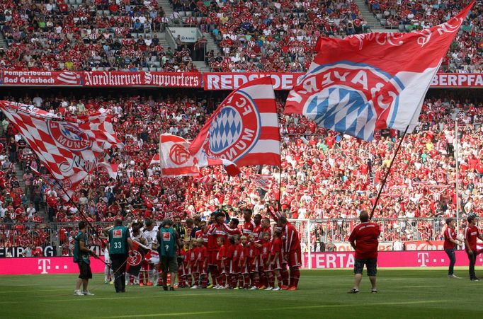 Tým Bayernu Mnichov nastupuje v Allianz Areně k bundesligovému utkání proti Norimberku