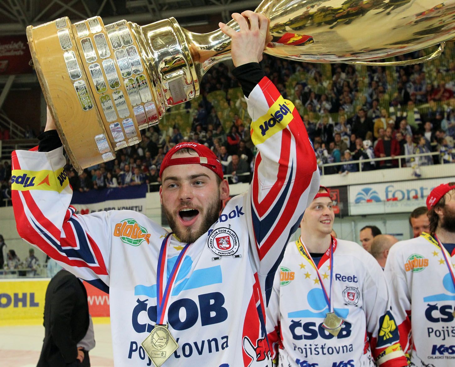 Vítěz hokejové extraligy, Pardubice, přebírají pohár