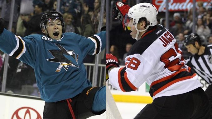 Tomáš Hertl, nebo Jaromír Jágr? Kdo se bude radovat v prvním měření sil obou hráčů v NHL?