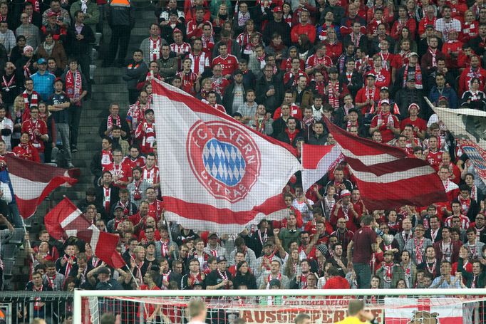 LM, Bayern Mnichov - Plzeň: fanoušci Bayernu