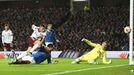 Martin Minčev v zápase EL Glasgow Rangers - Sparta