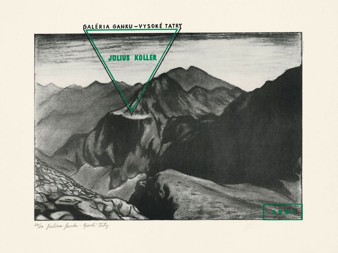 Július Koller: Galerie Ganku – Vysoké Tatry, 1981.