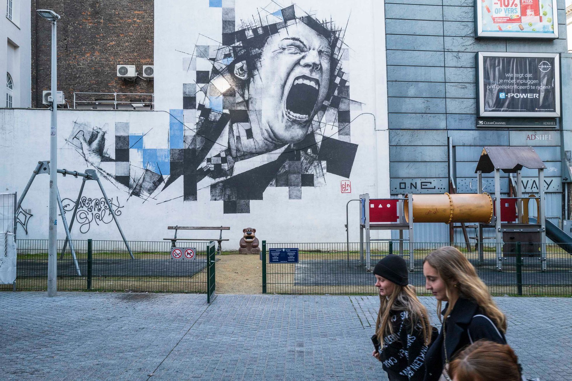 Brusel, murály, umění, grafity