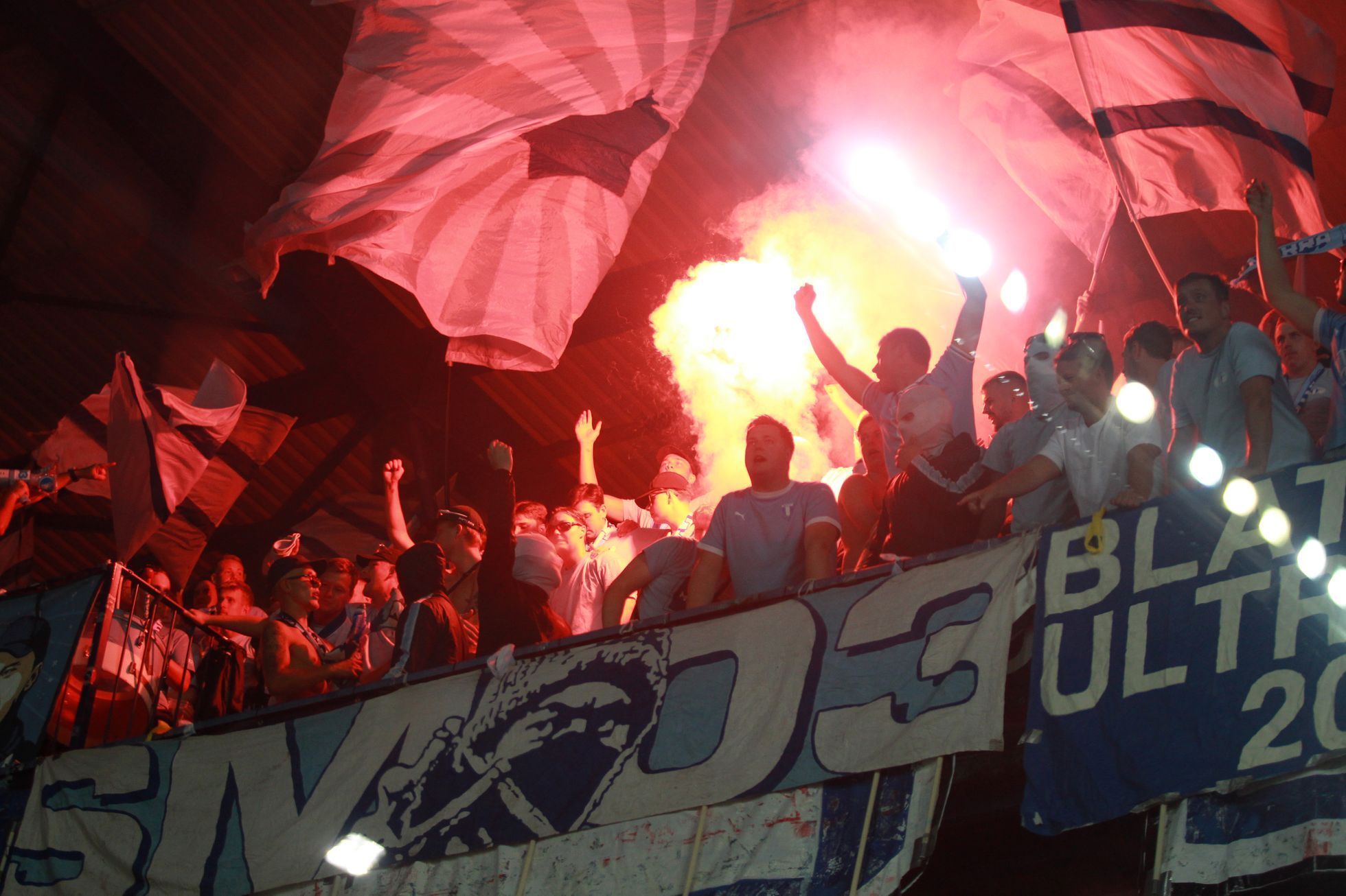 fotbal, Liga mistrů 2024/2025, 4. předkolo, Sparta - Malmö, fanoušci Sparty