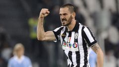 Leonardo Bonucci slaví gól Juventusu