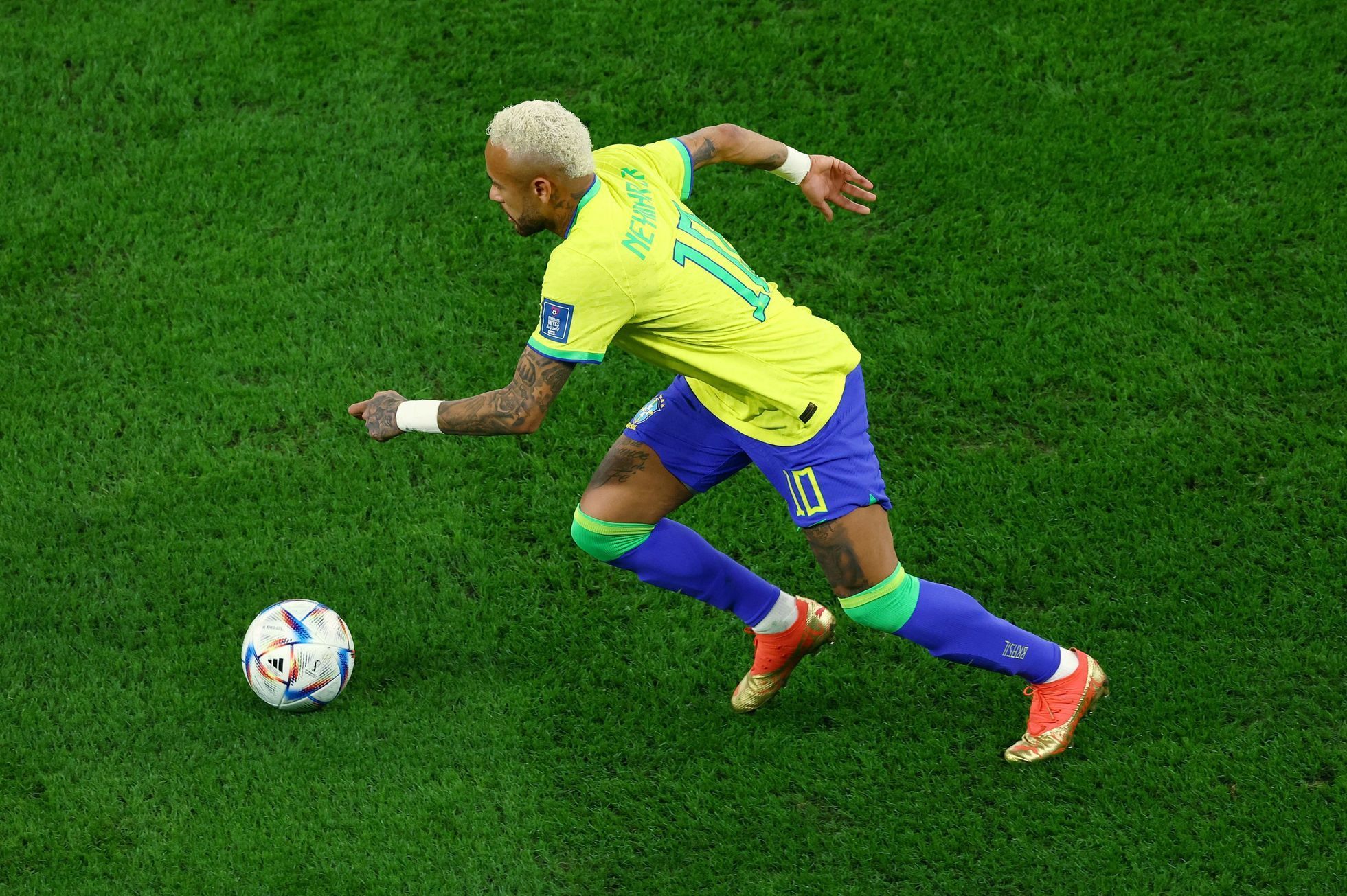 Neymar ve čtvrtfinále MS 2022 Chorvatsko - Brazílie