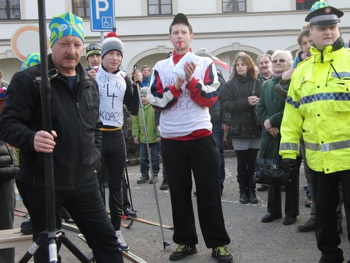 Biatlonista Ondřej Moravec přijel ukázat své tři olympijské medaile do Letohradu, kde vyrůstal a závodil.