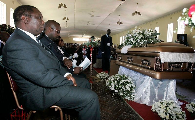 Pohřeb Susan Tsvangiraiové