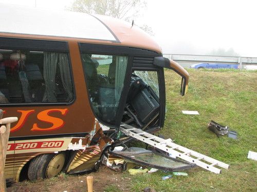 Nehoda autobusu na Blansku
