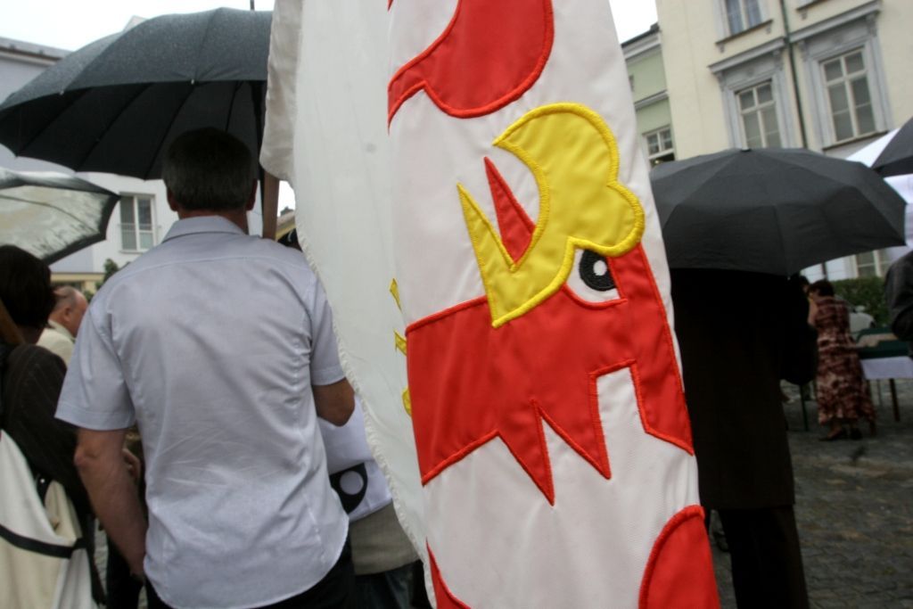 Demonstrace starostů proti daňové diskriminaci